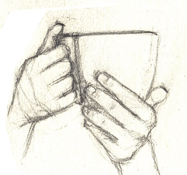 Hands holding coffee mug